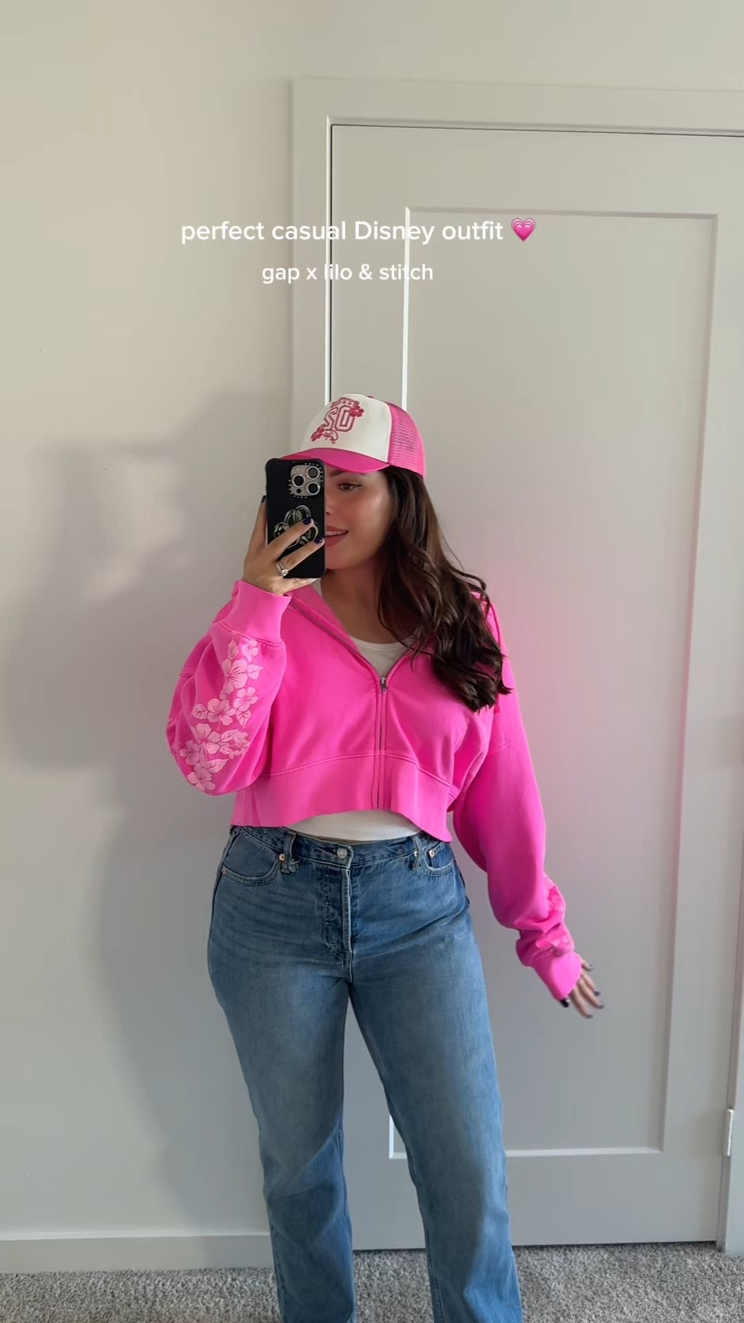 Disney’s Lilo & Stitch have arrived at @gap !! Cute pieces are perfect for Disney trips, watching the Lilo & Stitch movie, and comfy summer nights. I’m wearing a size Medium in both sweaters and a 30 in jeans! #gappartner #howyouweargap #disneyfinds #liloandstitch #disneyoutfits #liketkit 