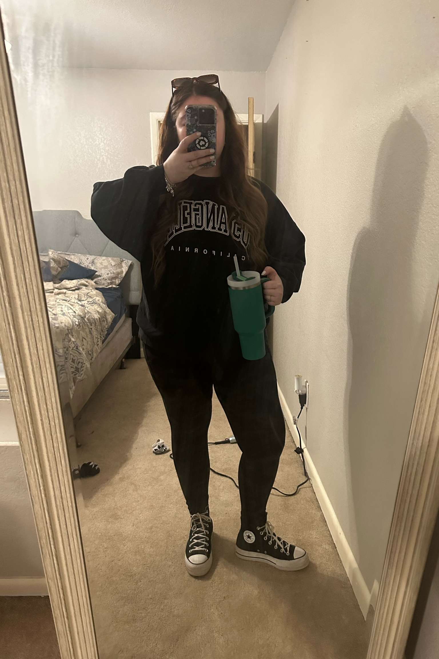 What I wore today at work 
Amazon sweatshirt and leggings 
Platform converse size 7 1/2


#LTKunder50 #LTKU #LTKstyletip