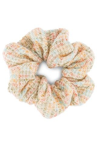 Lele Sadoughi Oversized Scrunchie in Peach Boucle from Revolve.com | Revolve Clothing (Global)