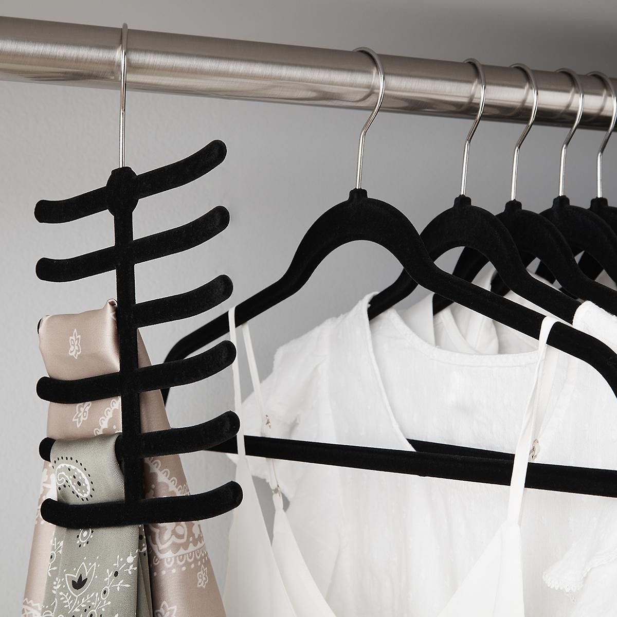 Pant/Skirt Hanger Clips Black Pkg/10 | The Container Store
