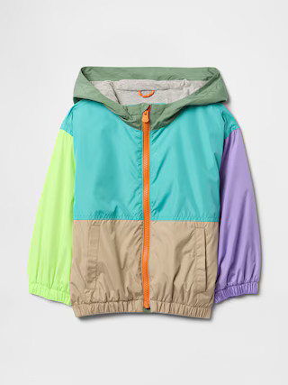 Baby & Toddler Jersey-Lined Colorblock Windbreaker | Gap (US)