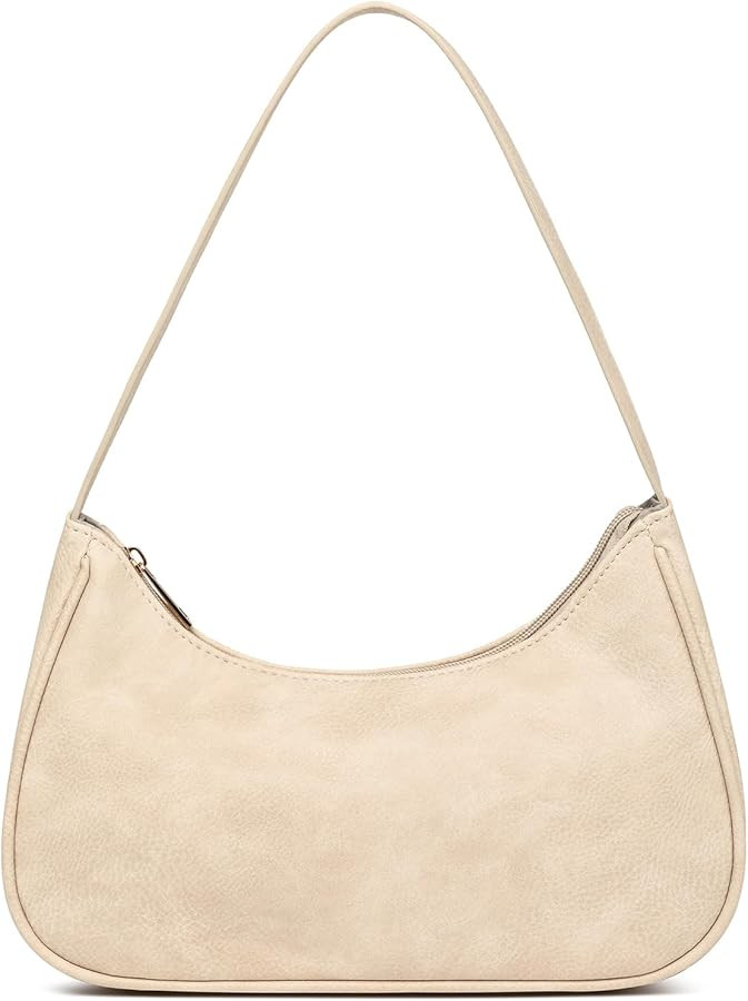 Afashor Shoulder Bags for Women Vegan Leather Hobo Sling Tote Handbag Retro Clutch Purse with Zip... | Amazon (US)