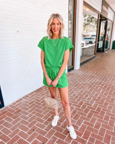 Loving this green set from Amazon for summer! 

Short set / Amazon set / classic style / casual style / summer outfit idea / veja sneakers 

#LTKfindsunder100 #LTKfindsunder50