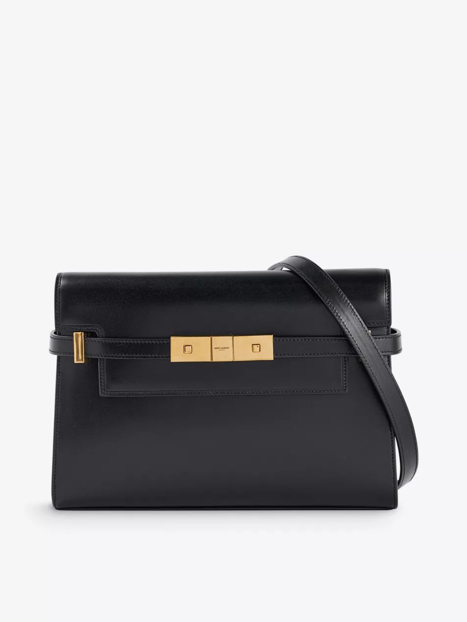 Manhattan small leather top-handle bag | Selfridges