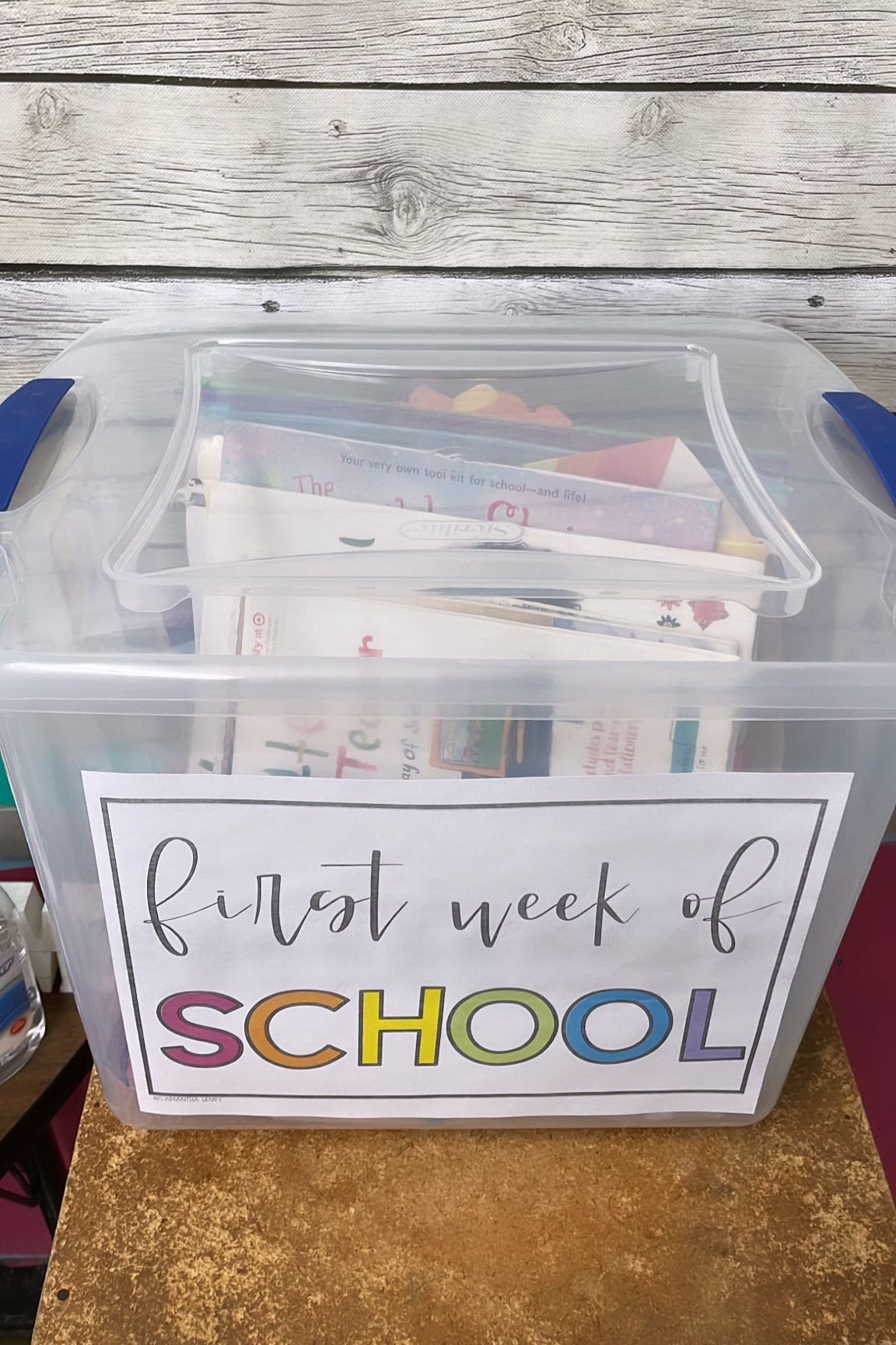 I use this storage bin to hold everything I need for the first week of school! It’s the perfect size and easy to store anywhere. 💕😊

#LTKSaleAlert #LTKFindsUnder50 #LTKHome