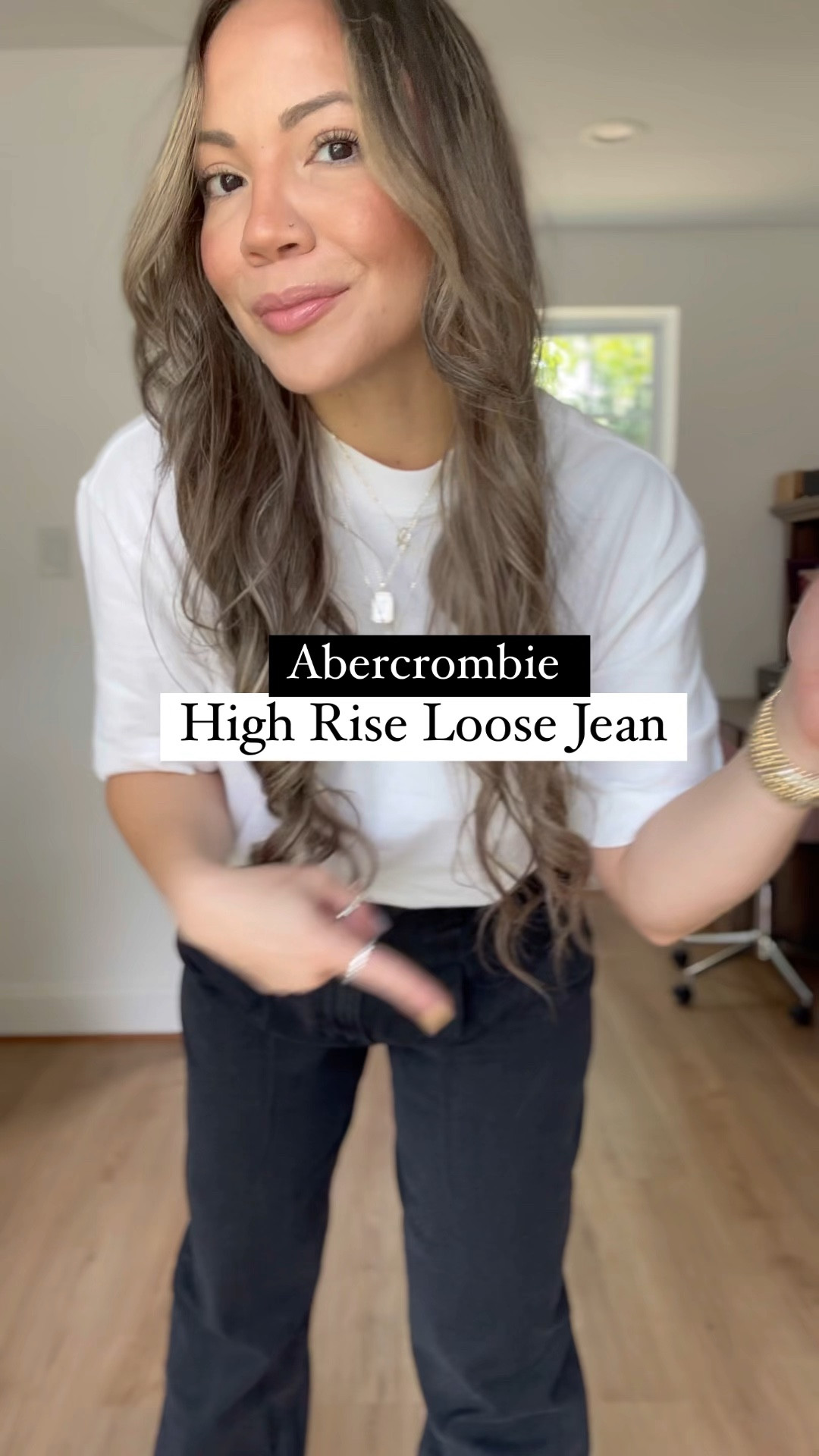 Loving this High Rise Loose Jean with the pleated details. It’s great for those days that you don’t want to wear anything rigid/tie. Which way is your favorite? Sneakers or heels? Currently on sale 25%off+15%with DENIMAF

#LTKover40 #LTKstyletip #LTKcurves