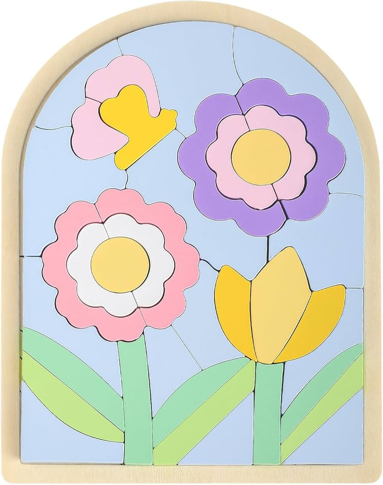 Kids Puzzles Ages 3-5, Wooden Puzzles for Toddlers 3-5, Color Shapes Puzzles for Kids Ages 4-6, T... | Amazon (US)