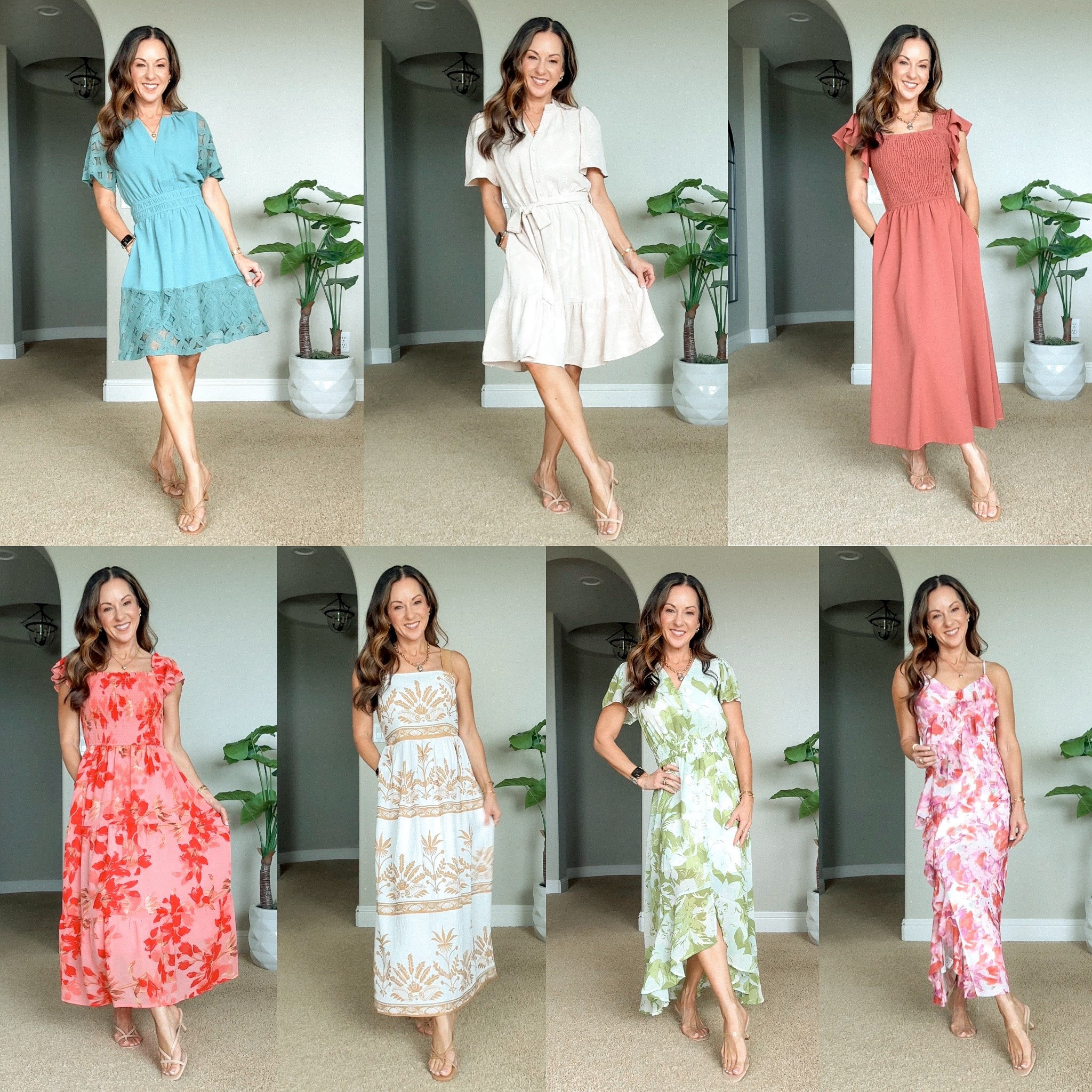 Petite friendly Amazon summer dresses perfect for baby showers, wedding guest, bridal showers, graduation and vacation. all size small. for ref: I'm 5'1", 107lbs.
 *I had to shorted the strap on the boho floral apricot yellow floral vacation dress

#LTKOver40 #LTKSaleAlert #LTKPetite