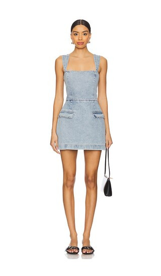 Amanda Uprichard Bethany Skort Romper in Blue. - size M | Revolve Clothing (Global)