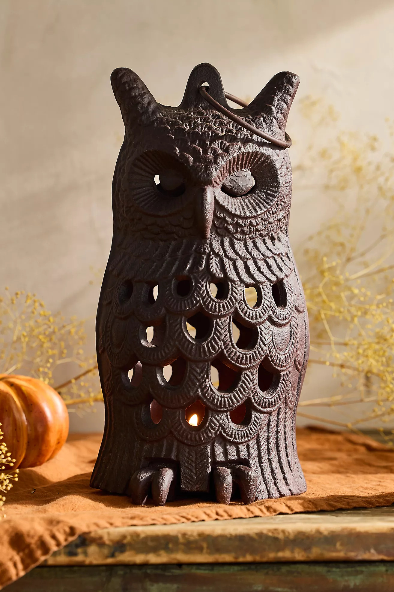 Cast Iron Owl Lantern | Terrain