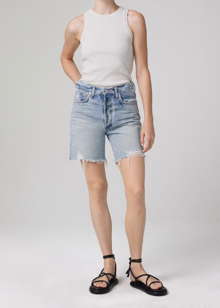 Camilla Frayed Hem Short in Summer Shower | Citizens of Humanity