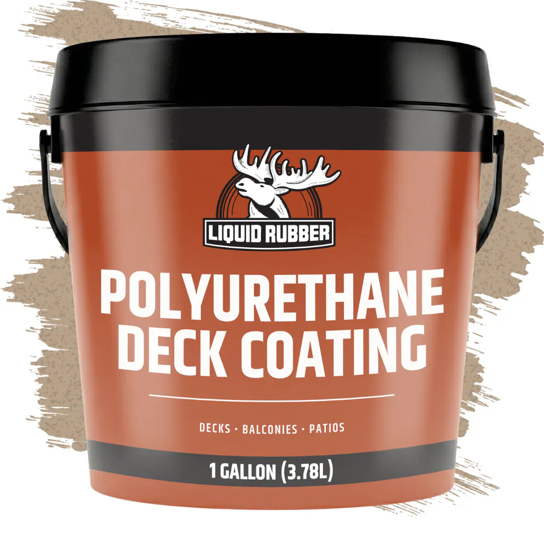 Liquid Rubber Polyurethane Deck Coating Textured Neutral Beige Flat Exterior Porch and Floor paint ( 1-gallon ) | 16029US | Lowe's