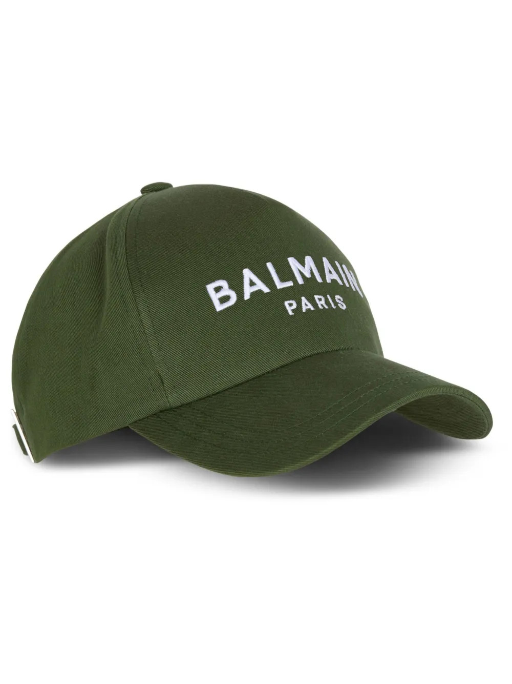 Balmain logo-embroidered Cotton Cap | Green | FARFETCH CA | Farfetch Global
