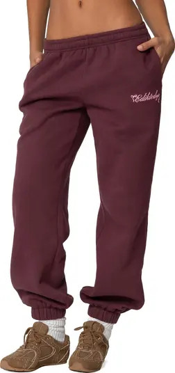 EDIKTED Sasha Bow Detail Sweatpants | Nordstrom | Nordstrom