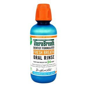 TheraBreath 24-Hour Fresh Breath Oral Rinse, Alcohol-Free, Invigorating Icy Mint | CVS