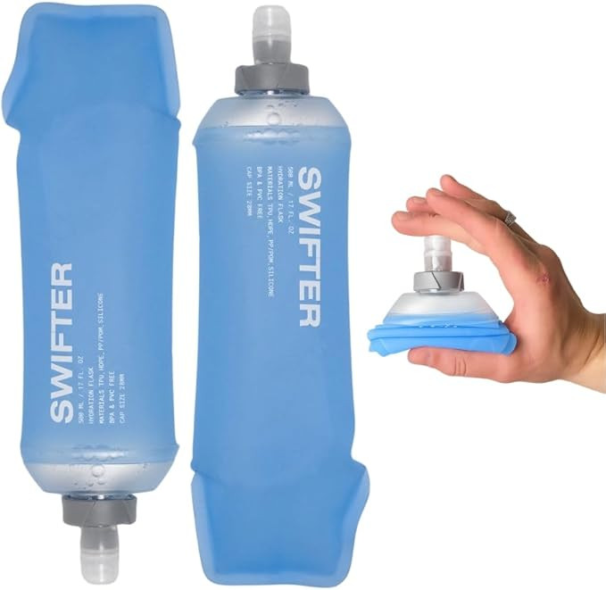 SWIFTER 2x Soft Flask 500ml | Running, Hiking, Cycling Hydration Flask | Collapsible, Leakproof, ... | Amazon (US)