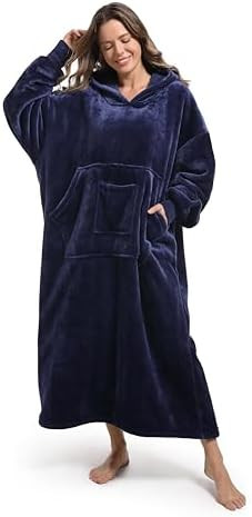 Oversized Wearable Blanket Hoodie, Soft Sherpa Fleece Hoodie for Women Men and Adults, Stay Warm ... | Amazon (US)