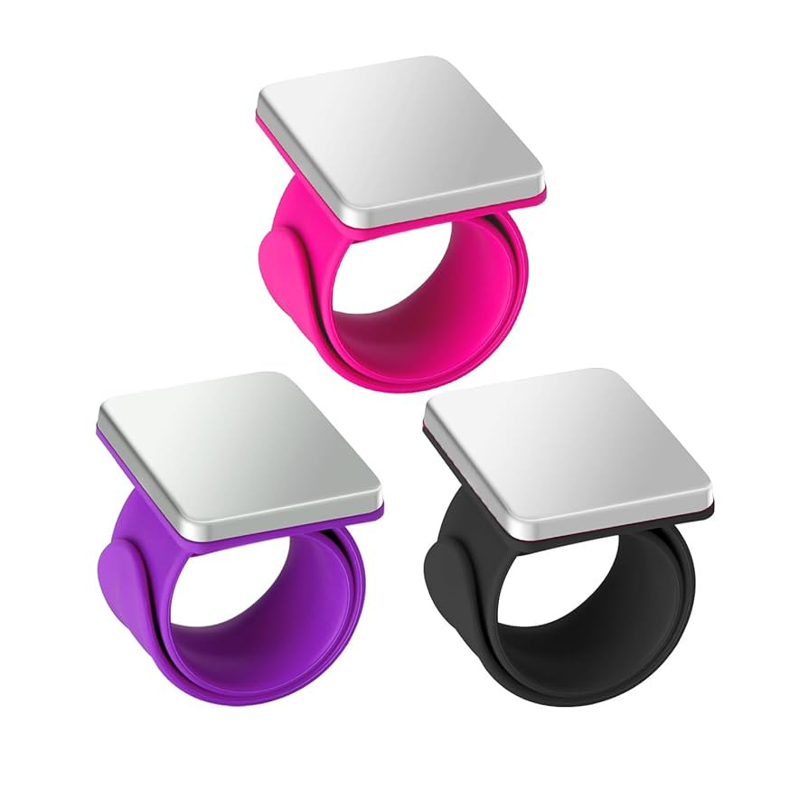 Hilltian 3 PCS Magnetic Pin Cushion Wrist, Magnetic Sewing Pincushion, Magnetic Pin Holder Wristb... | Amazon (US)