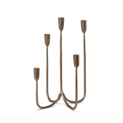 Park Hill Collection Forged Iron Candelabra, Short | Target