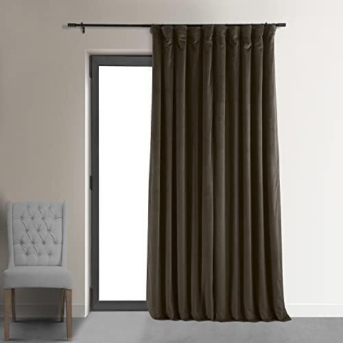 HPD Half Price Drapes Blackout Curtain Signature Velvet - Extra Wide VPCH-VET1214-96 (1 Panel), 1... | Amazon (US)