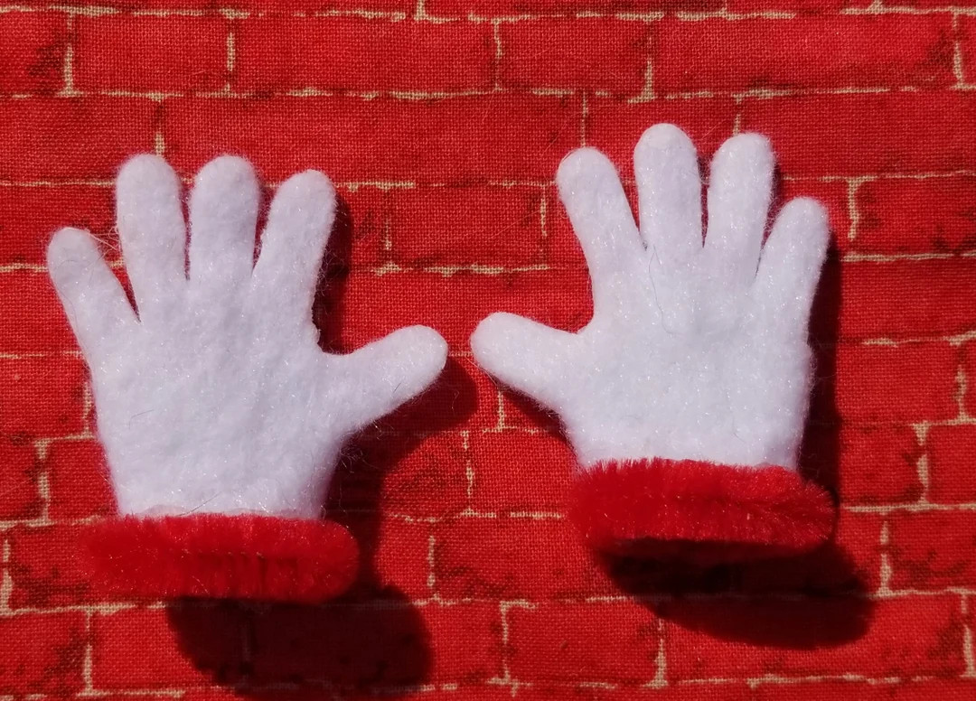 Patented Posable Slip on Christmas Elf Gloves (w/ Red Furry Cuffs) - Etsy | Etsy (US)