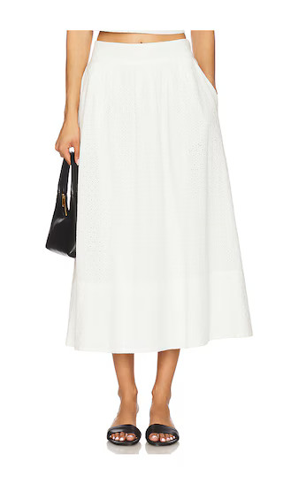 PAIGE Ojai Skirt in White. - size 4 | Revolve Clothing (Global)