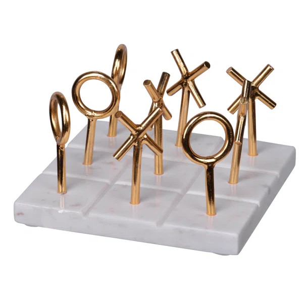 Fraga Marble Tic Tac Toe Game | Wayfair North America