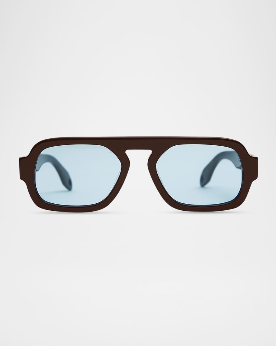 Elisa Johnson Jane Mini Acetate Aviator Sunglasses | Neiman Marcus