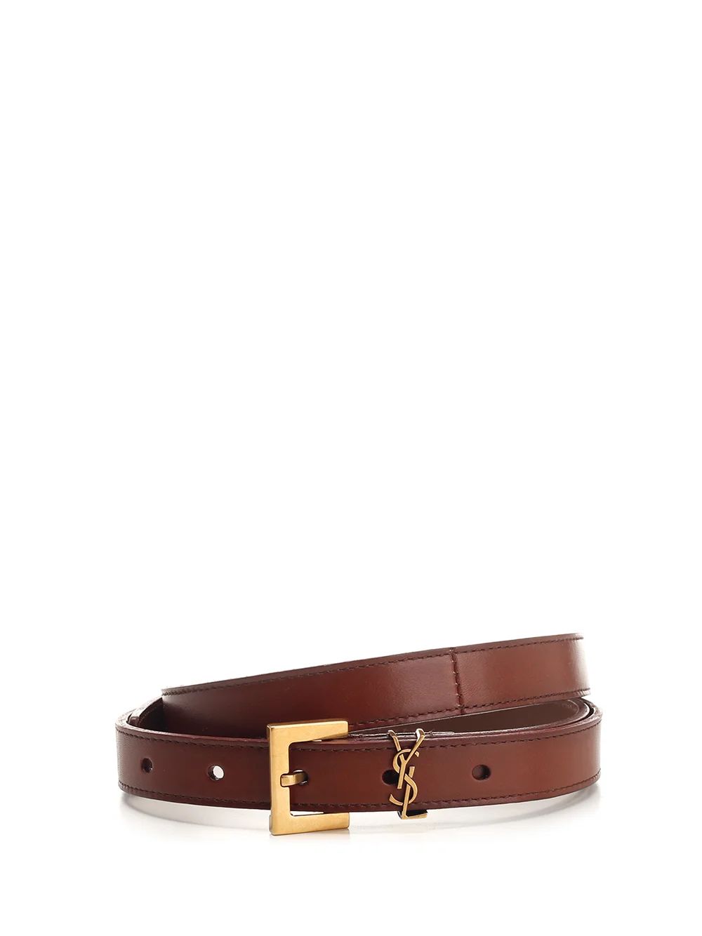 Saint Laurent Cassandre Thin Belt | Cettire Global