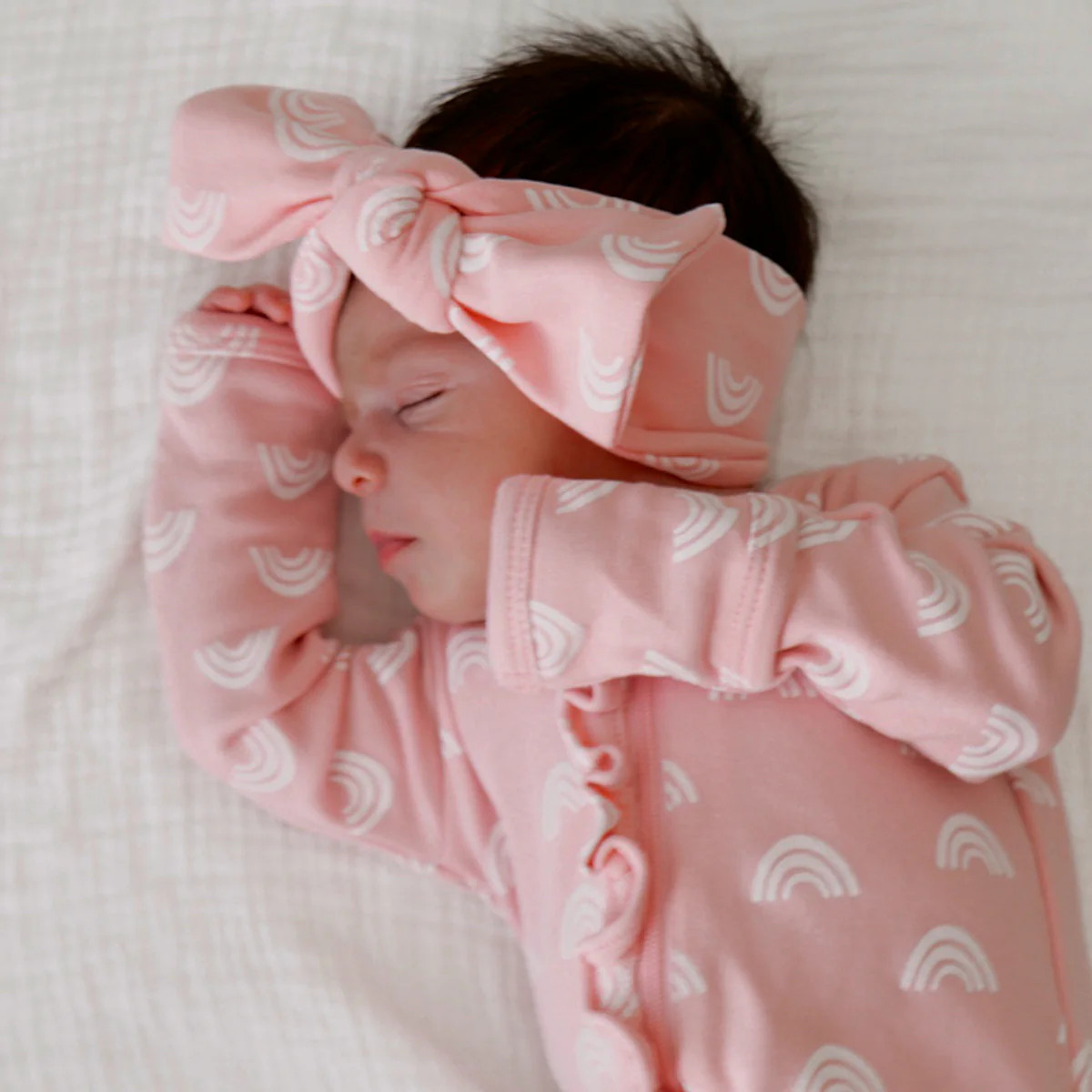Blush Rainbow / Organic Bow | SpearmintLOVE