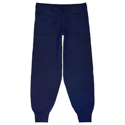 women's navy knit pant | minnow