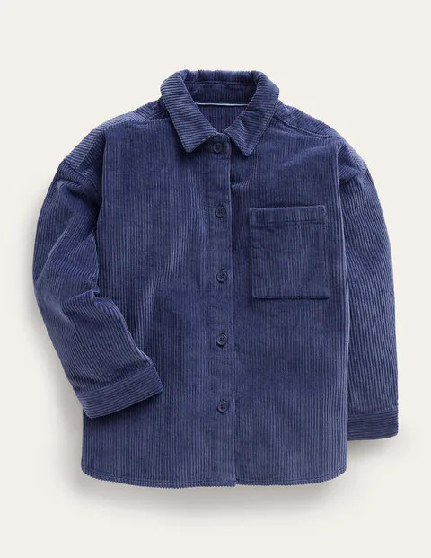 Relaxed Cord Shirt - College Navy | Boden (UK & IE)