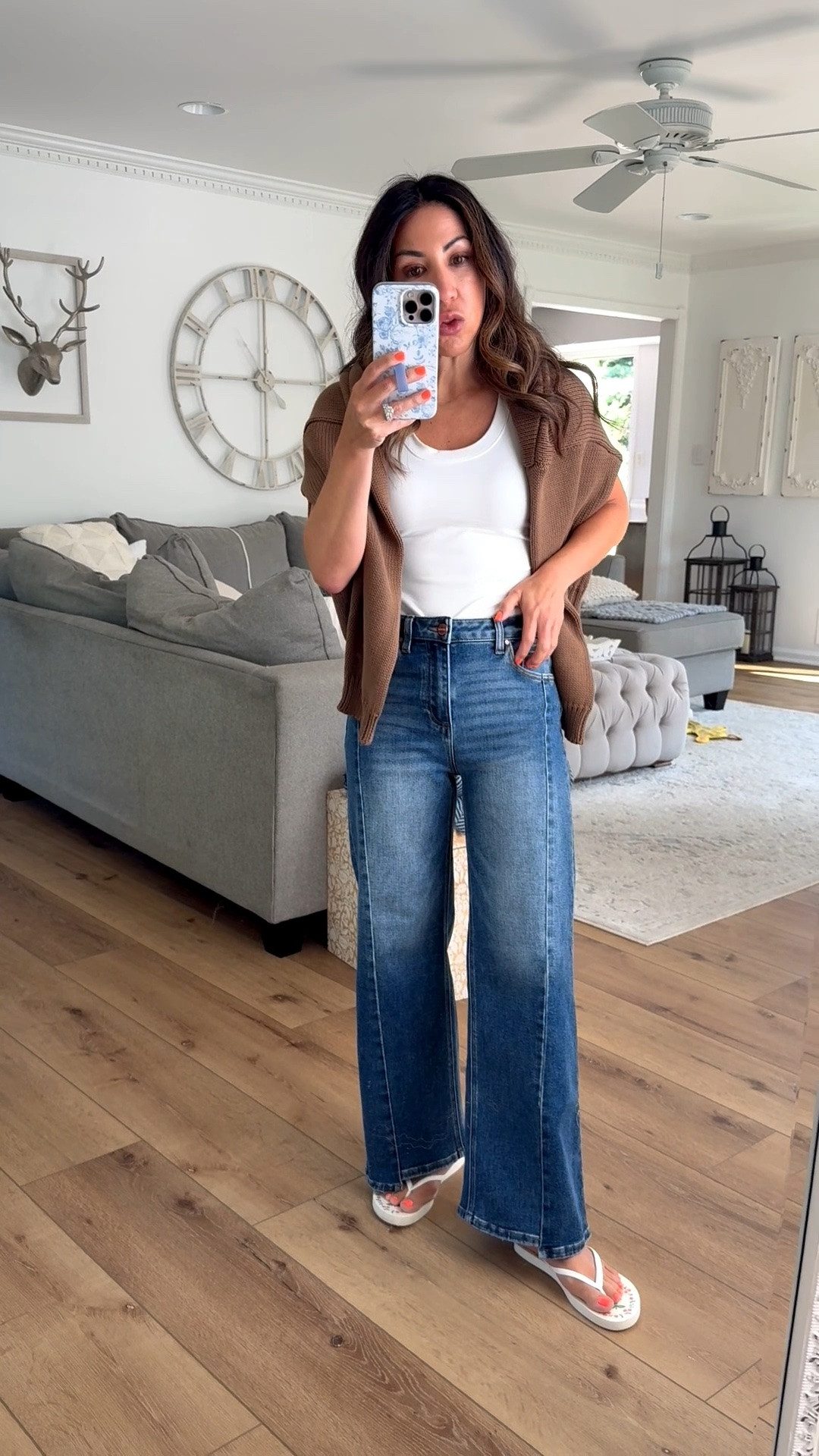 Code FAVS50. White leg jeans 25. Sweater small.

#LTKSaleAlert #LTKPetite #LTKOver40