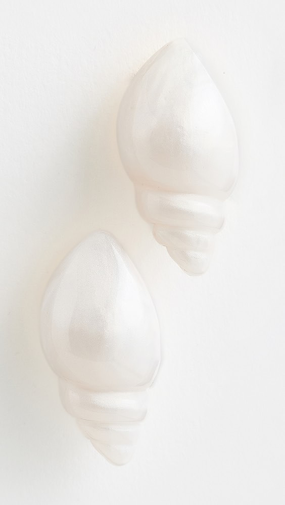 Lele Sadoughi Conch Shell Button Earrings | Shopbop | Shopbop