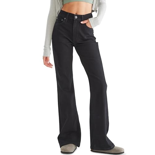 Aero Hi Rise Flare Jean, Black, 000 Regular | Amazon (US)