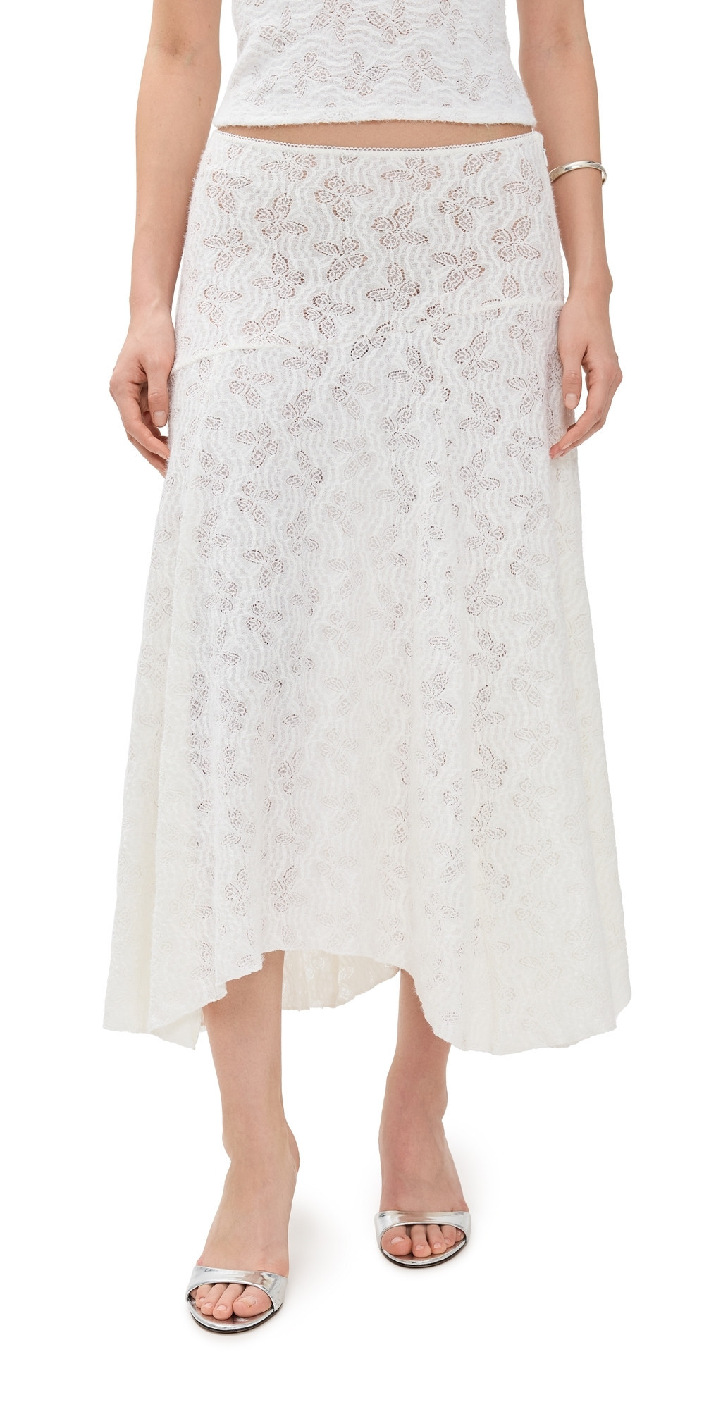 Lioness Tidal Midi Skirt Foam XXL | Shopbop