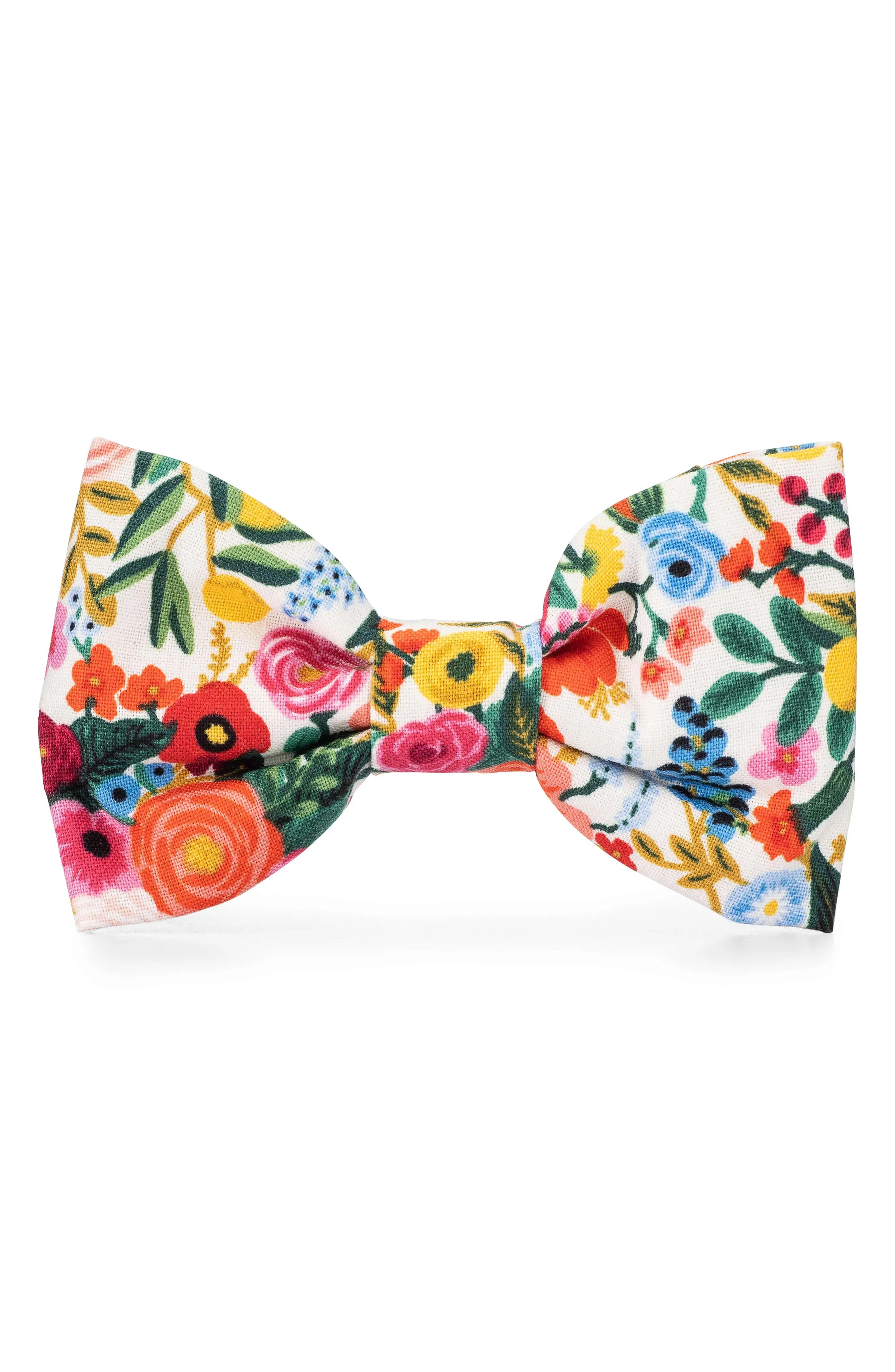 The Foggy Dog Petite Petals Dog Bow Tie, Size Large - White | Nordstrom