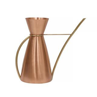11 in. L Brushed Finished Copper Elegant Garden Watering Carafe | The Home Depot