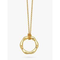 Missoma 18ct Gold Vermeil Mini Molten Pendant Necklace, Gold | John Lewis UK