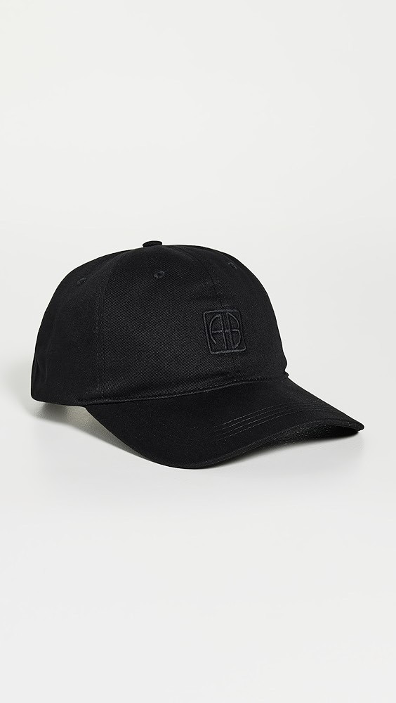 ANINE BING Jeremy Baseball Cap Framed Monogram | Shopbop | Shopbop