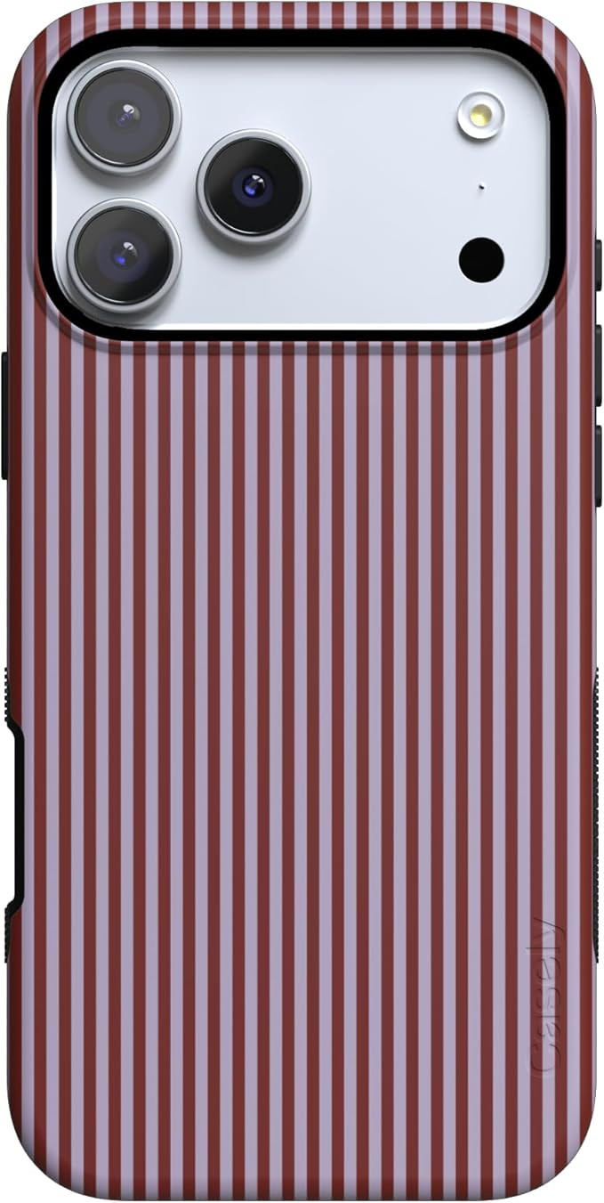 Casely iPhone 17 Pro Case | Stripes and the City | Tiny Pinstripe | Bold Protective Design | Comp... | Amazon (US)