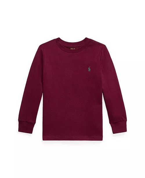 Toddler and Little Boys Cotton Jersey Long Sleeve T-Shirt | Macy's