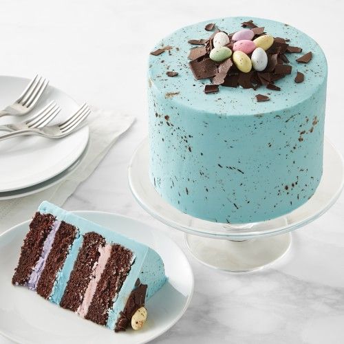 We Take the Cake Easter Speckled Egg Chocolate Cake | Williams-Sonoma