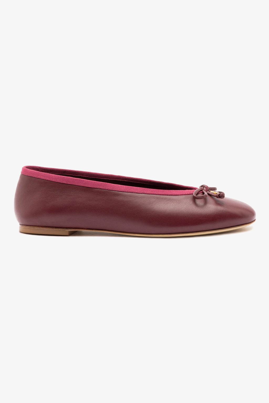 Pavlova Ballet Flat In Burgundy Leather | Larroude