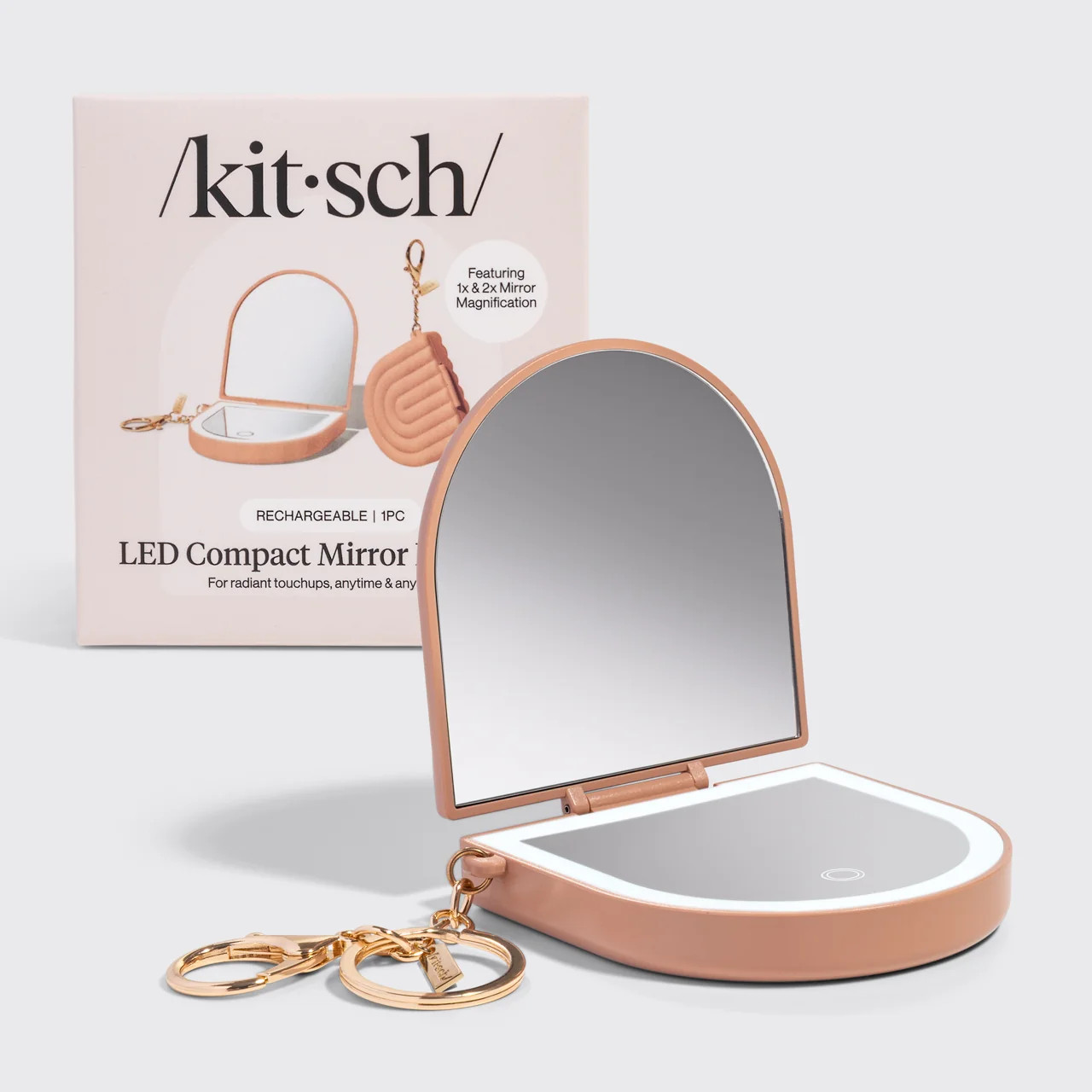 Terracotta Compact Mirror Keychain | KITSCH | Kitsch