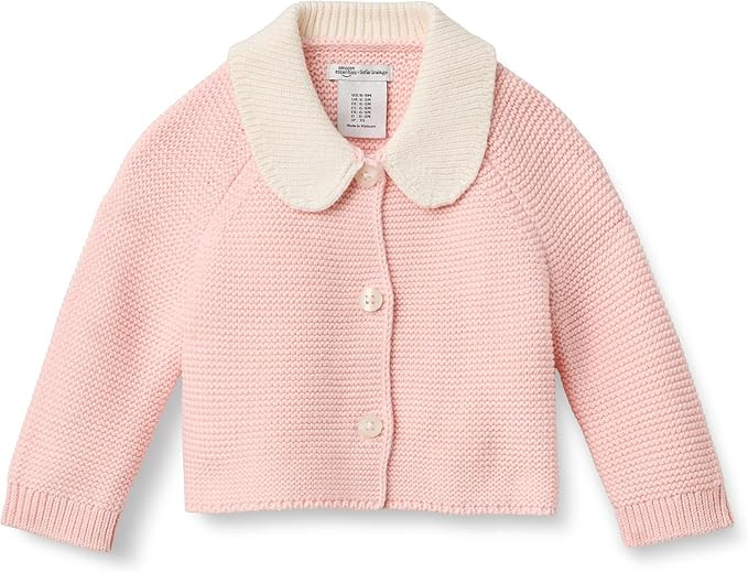Amazon Essentials x Sofia Grainge Unisex Toddlers and Babies' Peter Pan Collar Sweater Jacket | Amazon (US)