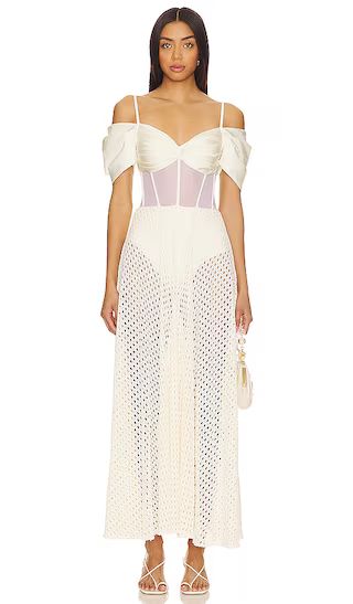 Corset Maxi Dress in White | Revolve Clothing (Global)