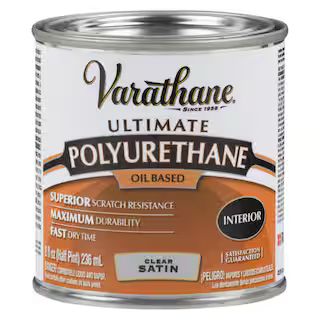 Varathane 8 oz. Clear Satin Oil-Based Interior Polyurethane 9161H | The Home Depot