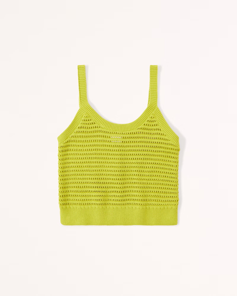 Crochet Scoopneck Tank | Abercrombie & Fitch (US)