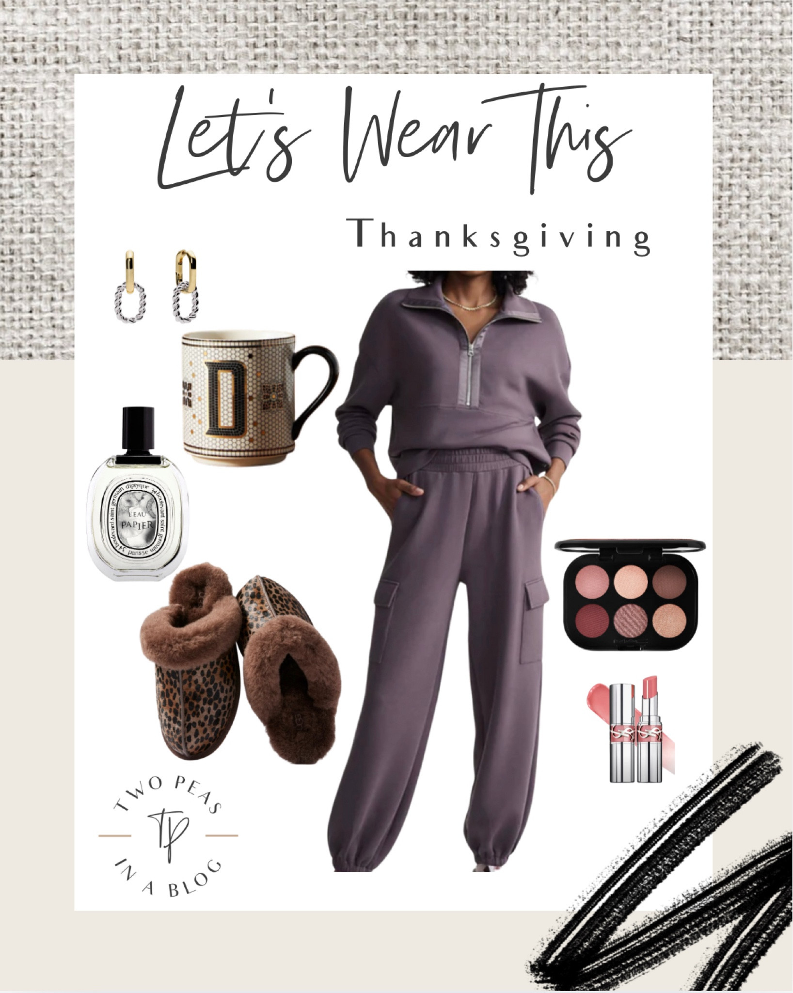 Casual Thanksgiving outfit idea. Style idea. Loungewear. Varley matching set. Ugg slippers. 

#LTKStyleTip #LTKSeasonal #LTKOver40